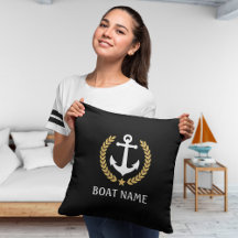 Seu nome de barco Anchor Náutico Laurel Deixa Negr