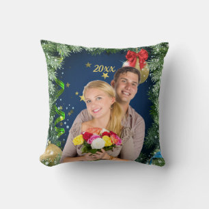 Almofada Seu Ornament de Cerâmica Personalizado de Natal co