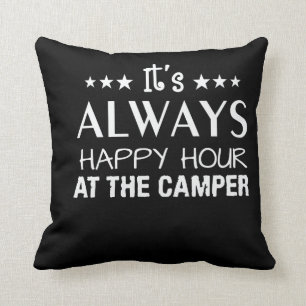 Almofada Seu sempre happy hour na camisa do campista
