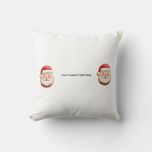 Almofada Seu Texto Personalizado Biscoito de Natal do Papai