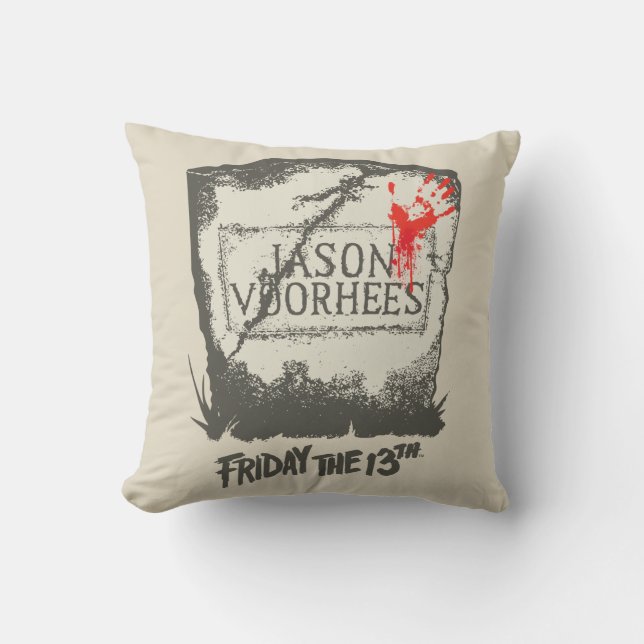 Almofada Sexta-feira, 13 | Jason Voorhees Headstone (Frente)