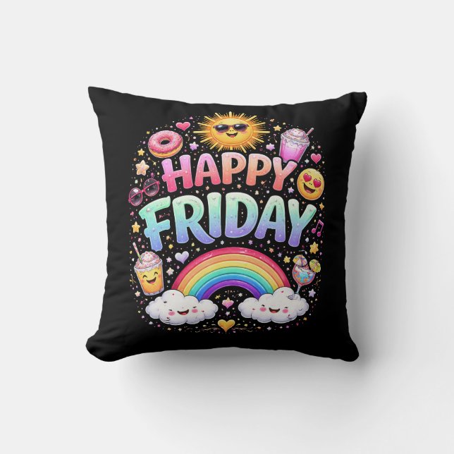 Almofada Sexta-feira feliz (Frente)
