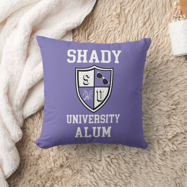 Almofada Shady University Alum formando alum perwinkle (Cobertor)