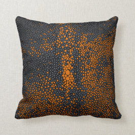Almofada Shagreen alaranjado & cinzento