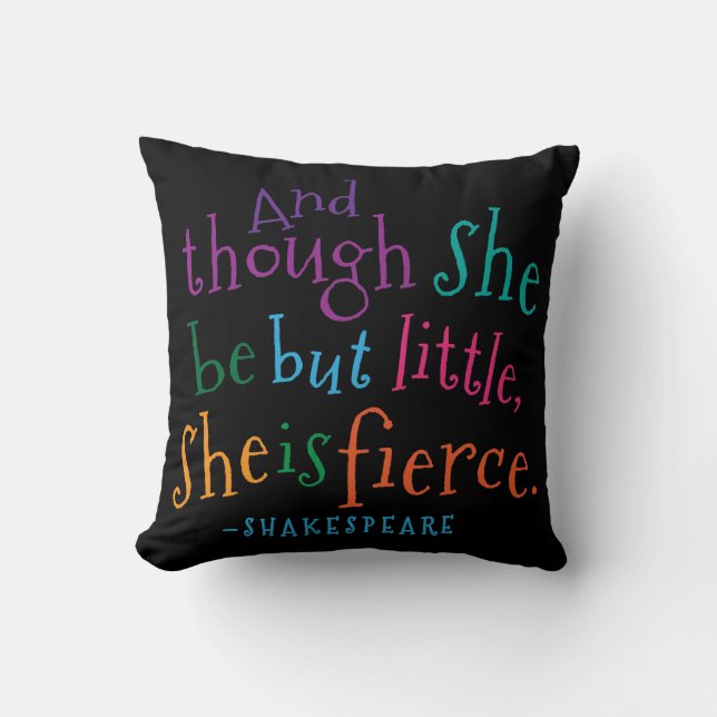 Almofada Shakespeare embora é travesseiro decorativo feroz (Frente)