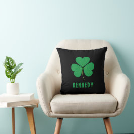 Almofada Shamrock Green Clover Ireland Celular Irish Name