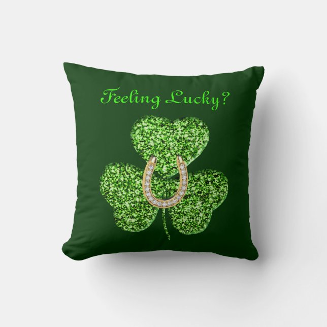Almofada Shamrock & Horsfere Travesseiro decorativo (Frente)