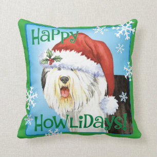 Almofada Sheepdog inglês velho feliz de Howlidays