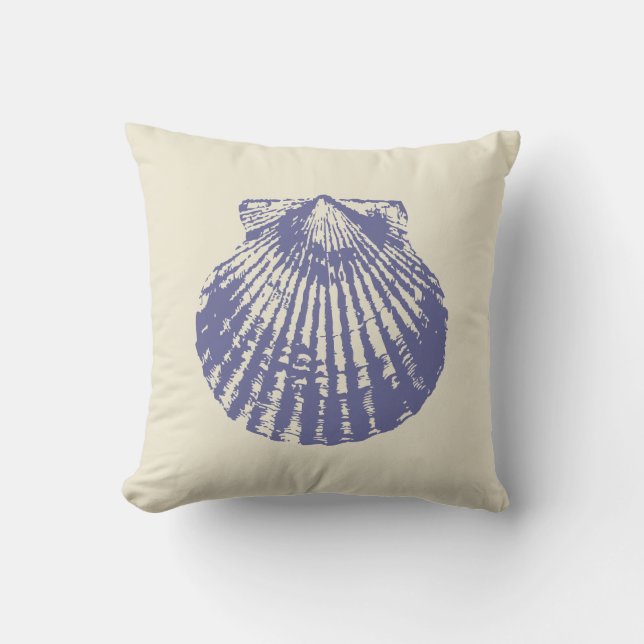Almofada Shell Blue Scallop (Frente)