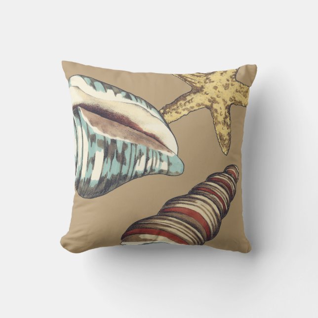 Almofada Shell Trio em Khaki (Frente)