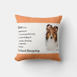 Almofada Sheltie Art Love Is