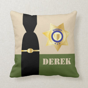 Almofada Sheriff Retirement Funny Personalizável