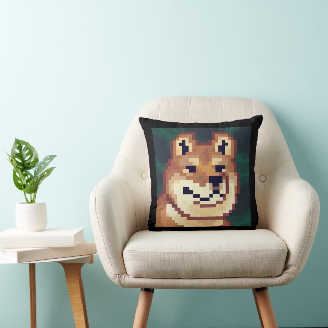 Almofada Shiba dog. Pixel Art, pixelart (Cadeira)
