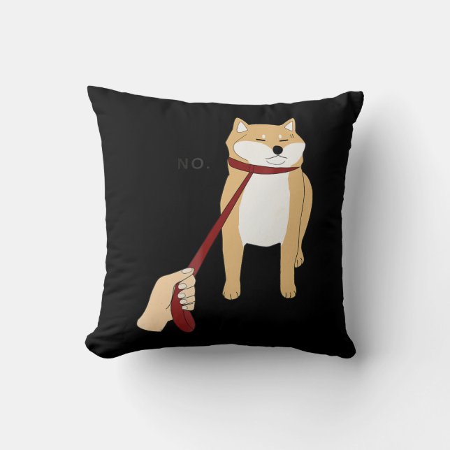 Almofada Shiba inu | design engraçada para cães não (Frente)