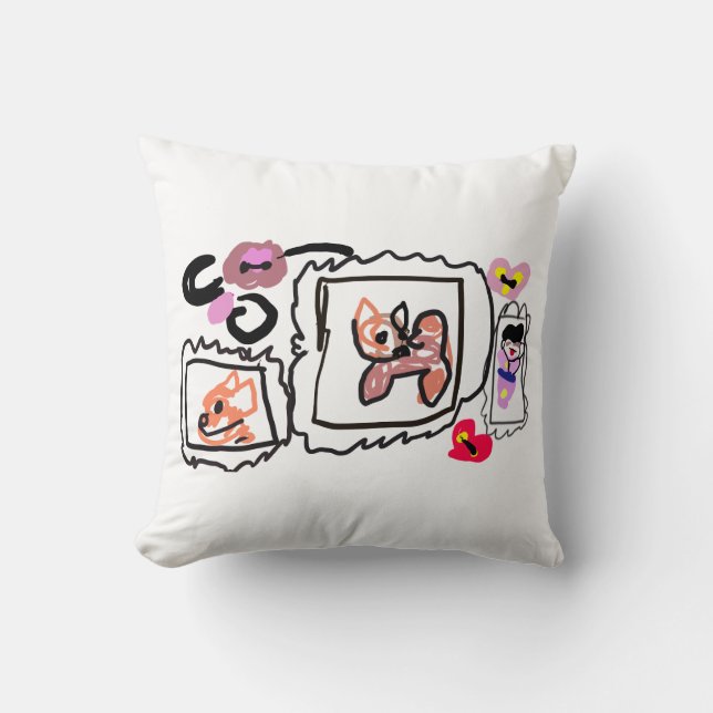 Almofada Shiba Inu hearts (Frente)