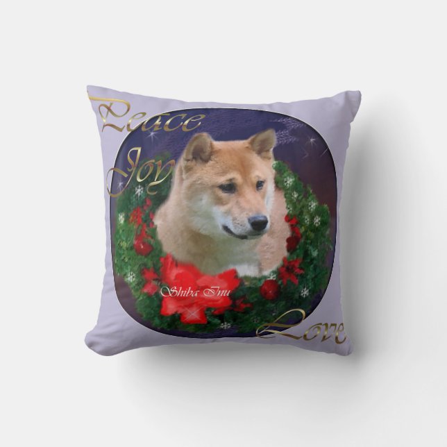 Almofada Shiba Inu Natal (Frente)