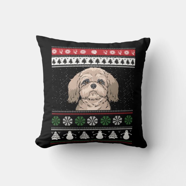 Almofada Shih Tzu Christmas (Frente)