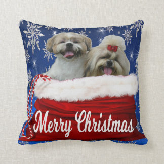 Almofada Shih tzu Travesseiro Natal