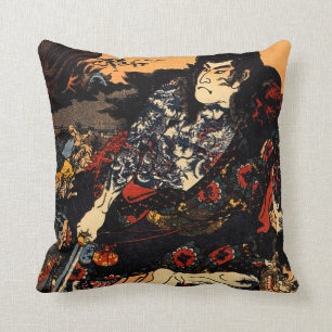 Almofada Shinsh de Kuniyoshi Japão Kyumonryu