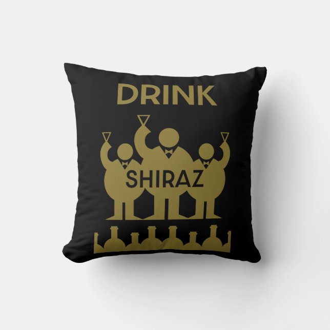 Almofada Shiraz Wine Drinkers (Frente)