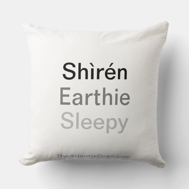 Almofada Shiren Earthie com sono (Frente)