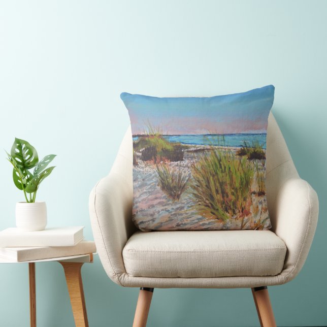 Almofada Shore Beach Pastel Art (Cadeira)