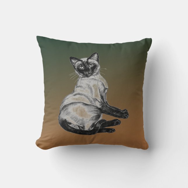 Almofada Siamese Cat (Frente)