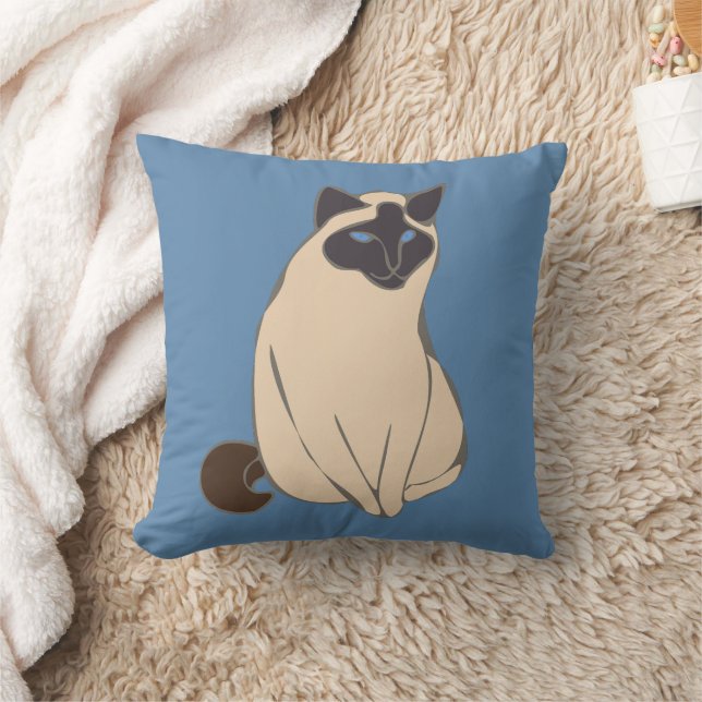 Almofada Siamese Cat Throw Pillow (Cobertor)