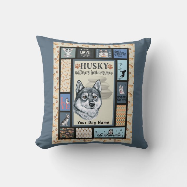 Almofada Siberian Husky Owner Lover Funny Keepsasakilt (Frente)