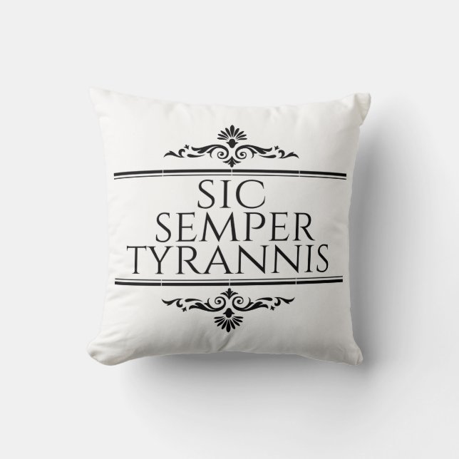 Almofada Sic Semper Tyrannis (Frente)