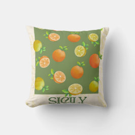 Almofada Sicily Citrus Wall Art | Laranja e limão italianos