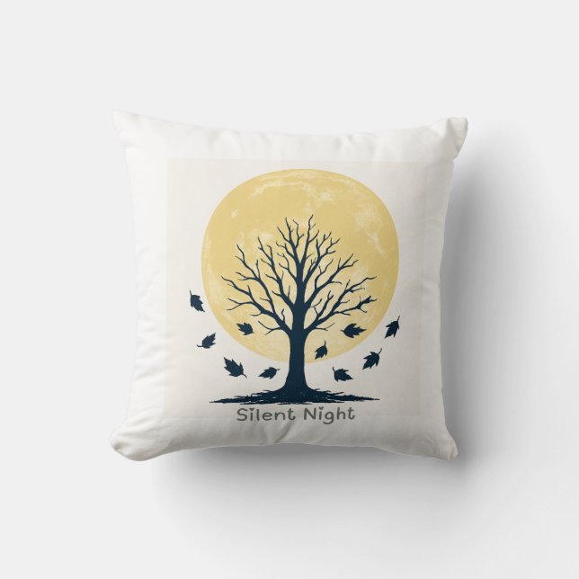 Almofada Silent Night Moon Tree Pillow (Frente)