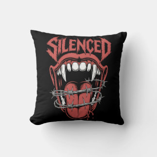 Almofada Silent Scream Mouth Illustration