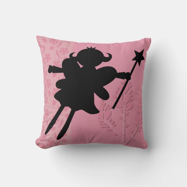Almofada Silhouette Fairy Princess Travesseiro (Frente)