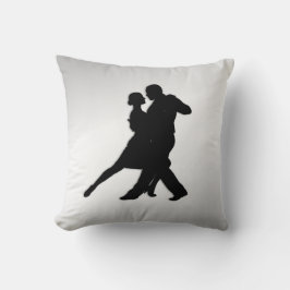 Almofada Silhueta de dançarinos de Tango 2 Prata