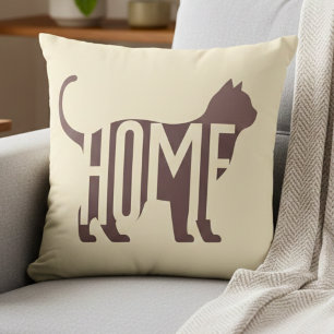 Almofada Silhueta de Gato Minimalista "LAR" Amante de Anima