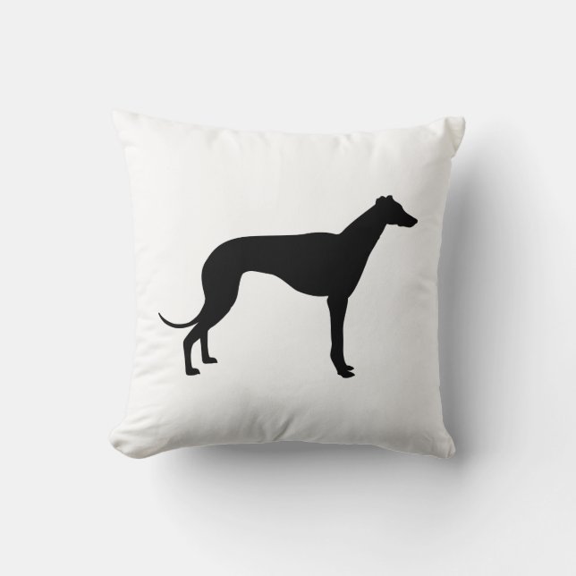 Almofada Silhueta de Greyhound (Frente)