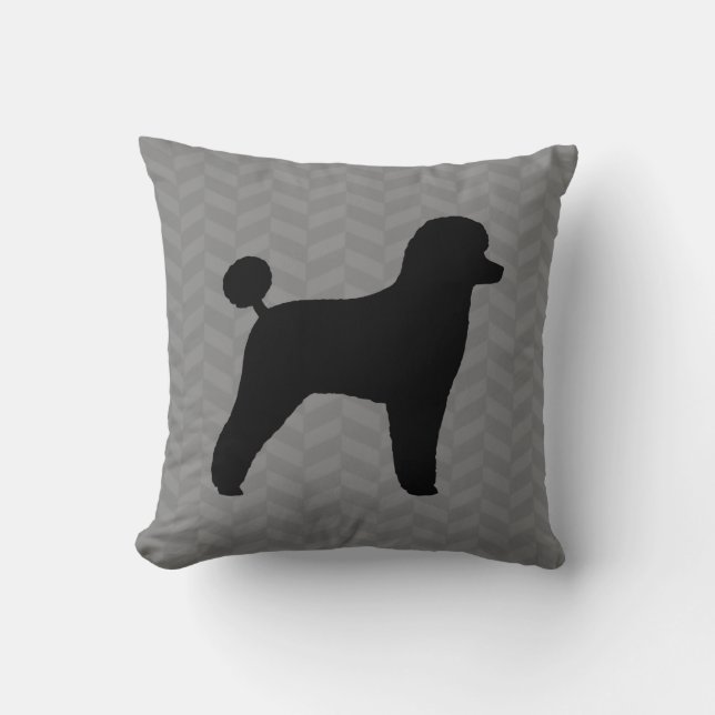 Almofada Silhueta de Toy Poodle (Frente)