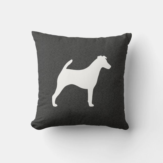 Almofada Silhueta do Smooth Fox Terrier (Frente)