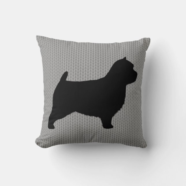 Almofada Silhueta Norwich Terrier (Frente)
