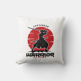 Almofada Silhueta Samurai Japonês