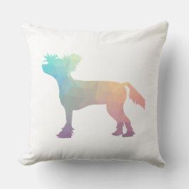 Almofada Silhuette Geométrico de Cães Detidos Chineses