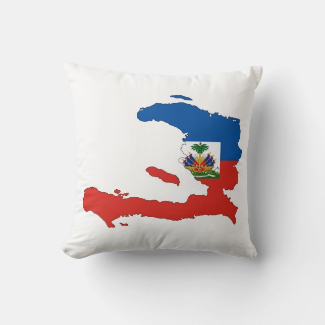 Almofada símbolo da forma do mapa da bandeira de país de (Frente)