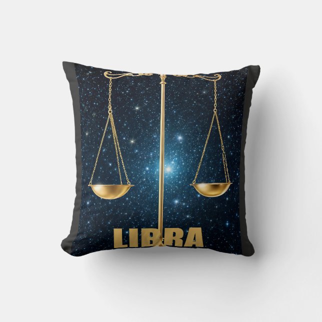 Almofada Símbolo de astrologia de Libra (Frente)