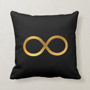 Almofada Símbolo de Infinito Dourado