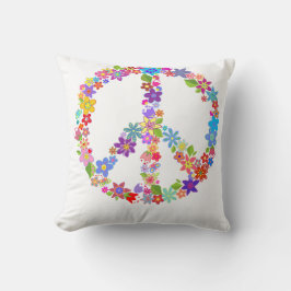 Almofada Símbolo de paz, Design de força colorida