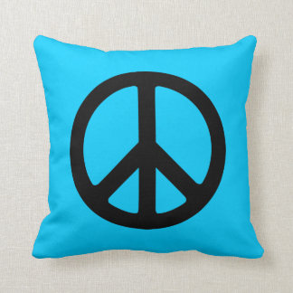 Almofada Símbolo de Paz Preto