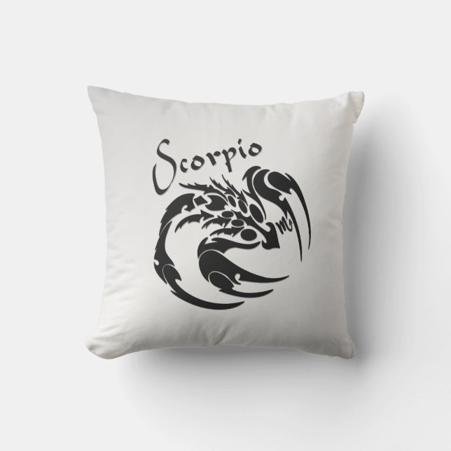 Almofada Símbolo e Signo do Zodíaco de Escorpião (Frente)
