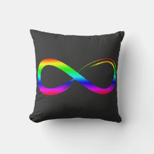 Almofada Símbolo Infinito Lgbt Orgulho gay Rainbow Eternida