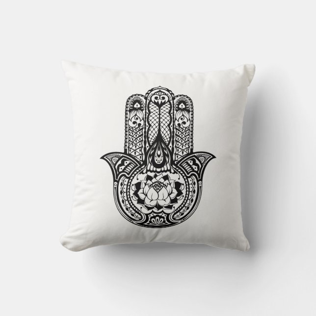 Almofada Símbolo inspirado de Hamsa (Frente)